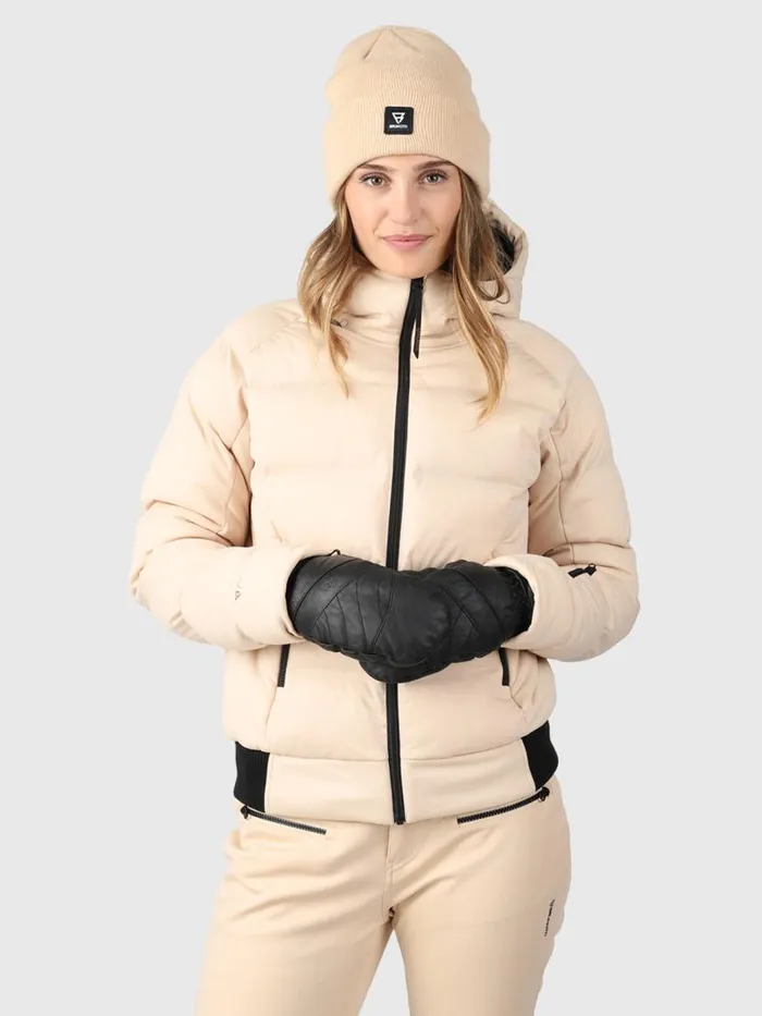Brunotti Snow Jackets Women Firecrown Puffer Snow Jacket White