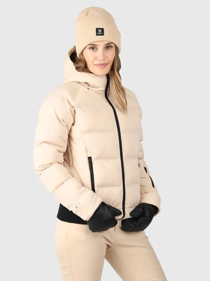 Brunotti Snow Jackets Women Firecrown Puffer Snow Jacket White