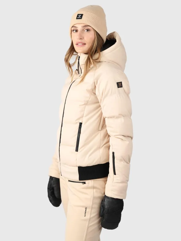 Brunotti Snow Jackets Women Firecrown Puffer Snow Jacket White