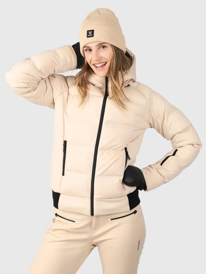 Brunotti Snow Jackets Women Firecrown Puffer Snow Jacket White