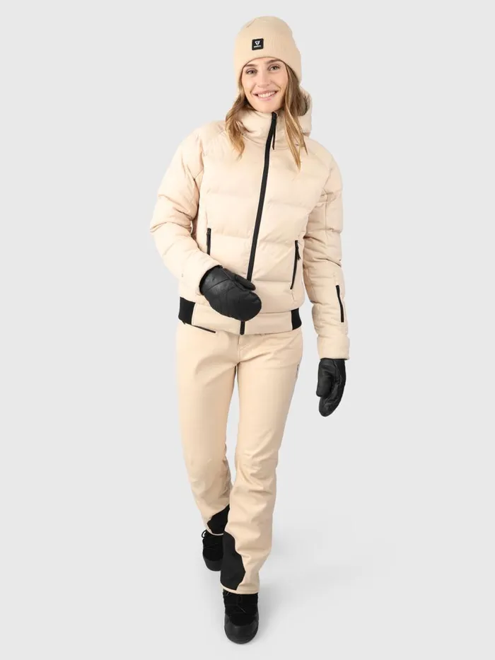 Brunotti Snow Jackets Women Firecrown Puffer Snow Jacket White