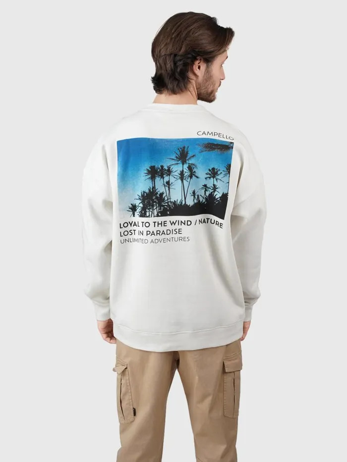 Brunotti Sweaters and Hoodies Men CampelloIslandOversized Sweater OffWhite