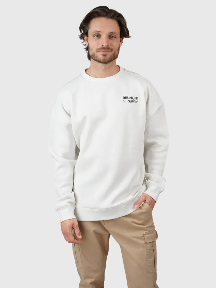 Brunotti Sweaters and Hoodies Men CampelloIslandOversized Sweater OffWhite