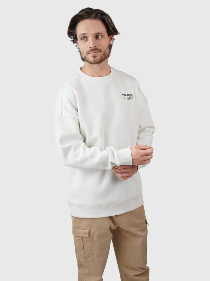 Brunotti Sweaters and Hoodies Men CampelloIslandOversized Sweater OffWhite