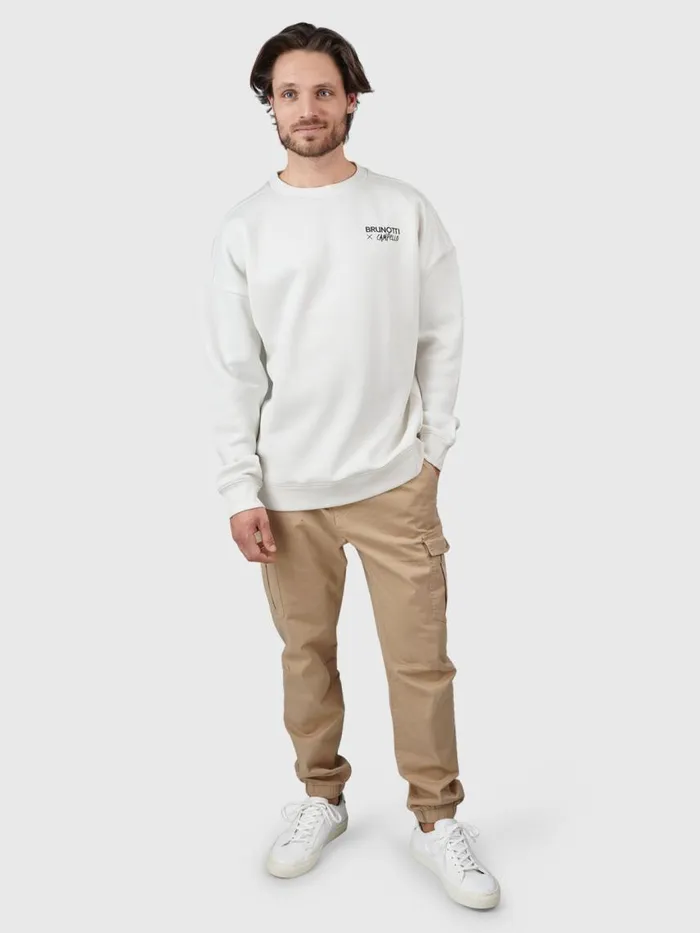 Brunotti Sweaters and Hoodies Men CampelloIslandOversized Sweater OffWhite