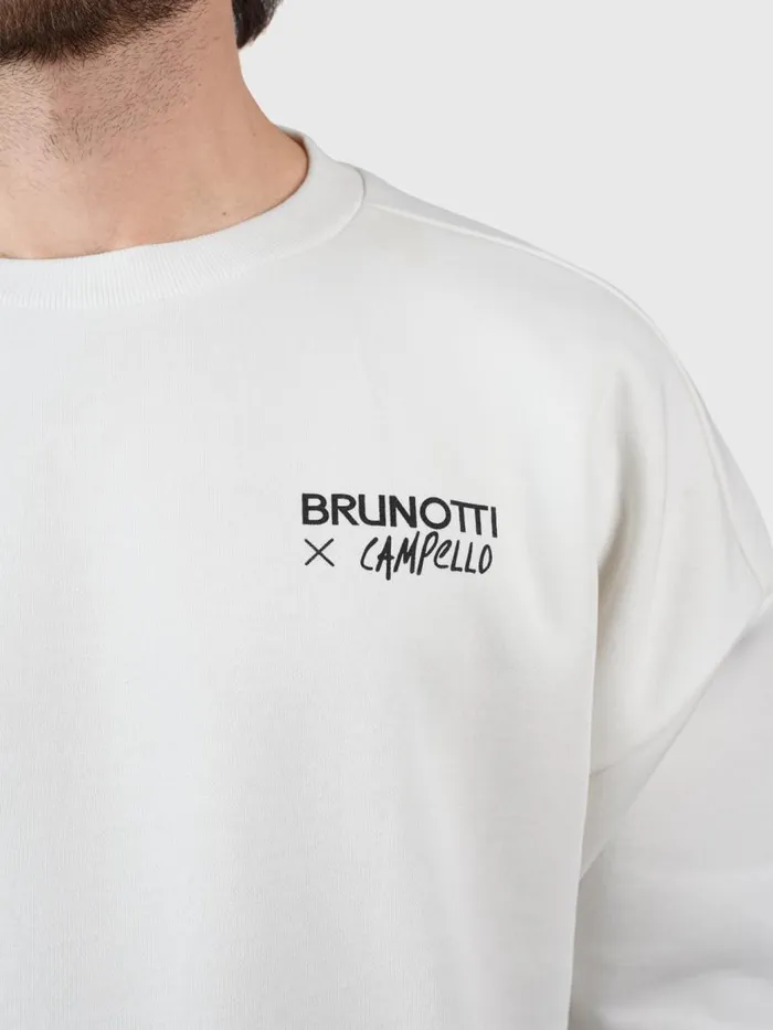 Brunotti Sweaters and Hoodies Men CampelloIslandOversized Sweater OffWhite