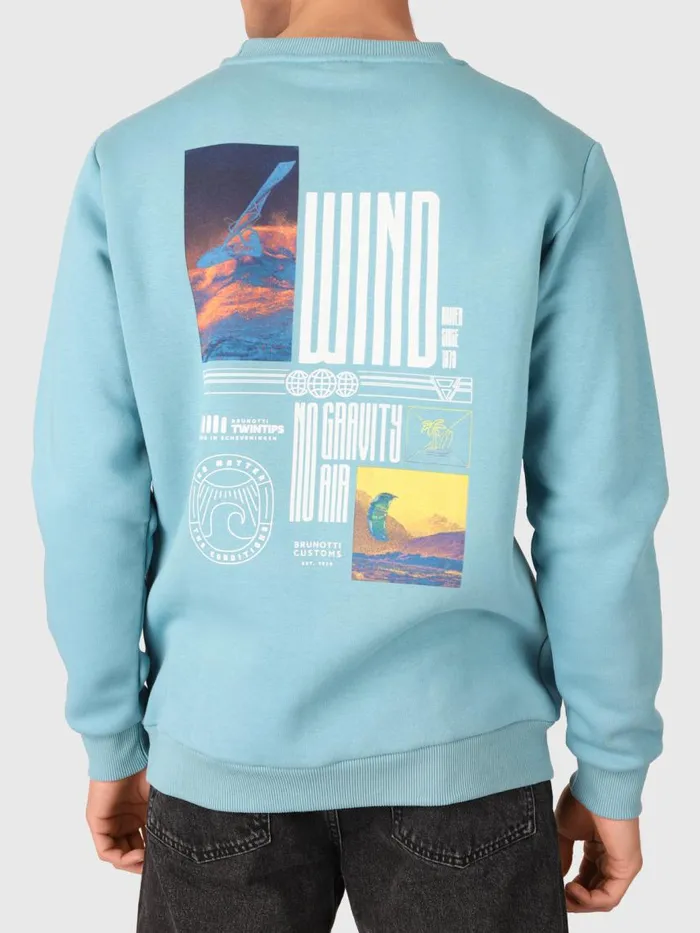 Brunotti Sweaters and Hoodies Men NatchRSweater Blue