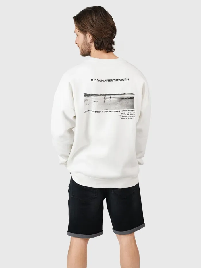Brunotti Sweaters and Hoodies Men OrestisAdventuresOversized Sweater OffWhite