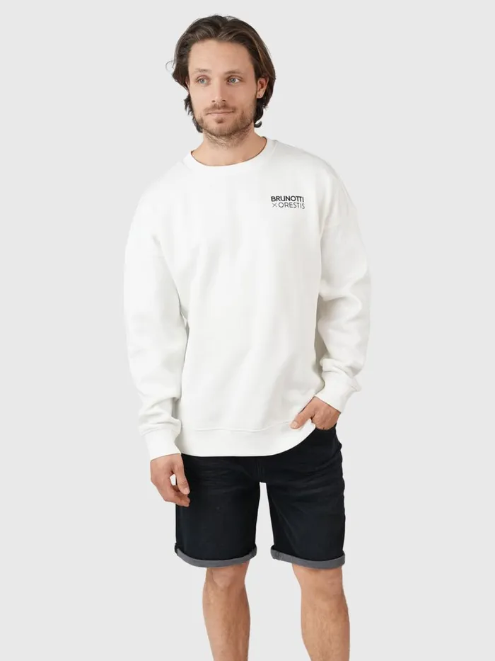 Brunotti Sweaters and Hoodies Men OrestisAdventuresOversized Sweater OffWhite