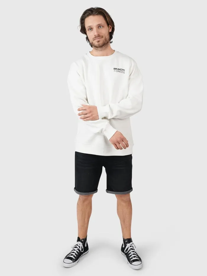 Brunotti Sweaters and Hoodies Men OrestisAdventuresOversized Sweater OffWhite