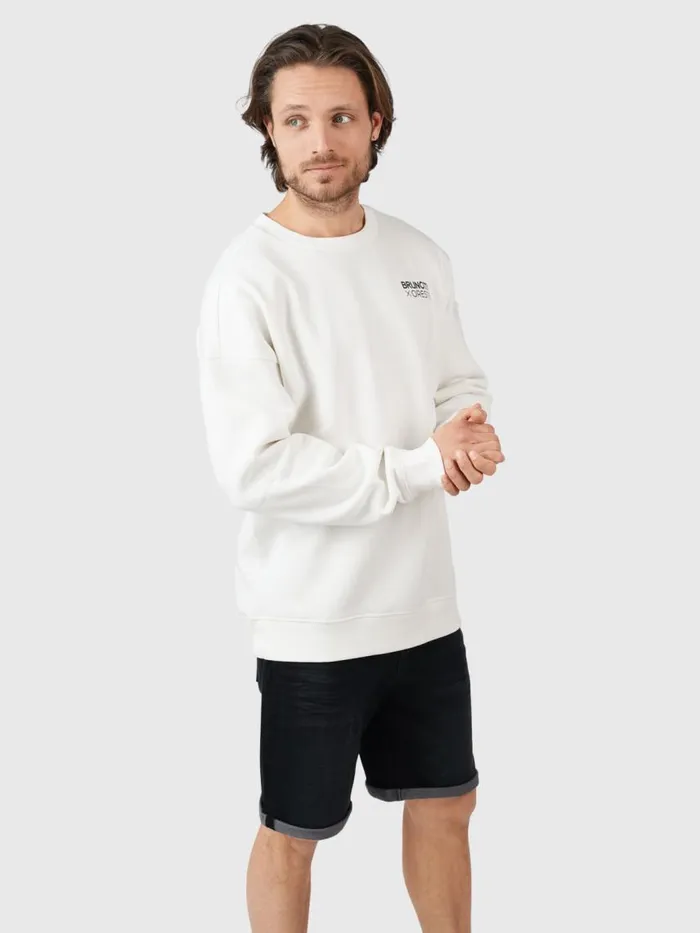 Brunotti Sweaters and Hoodies Men OrestisAdventuresOversized Sweater OffWhite