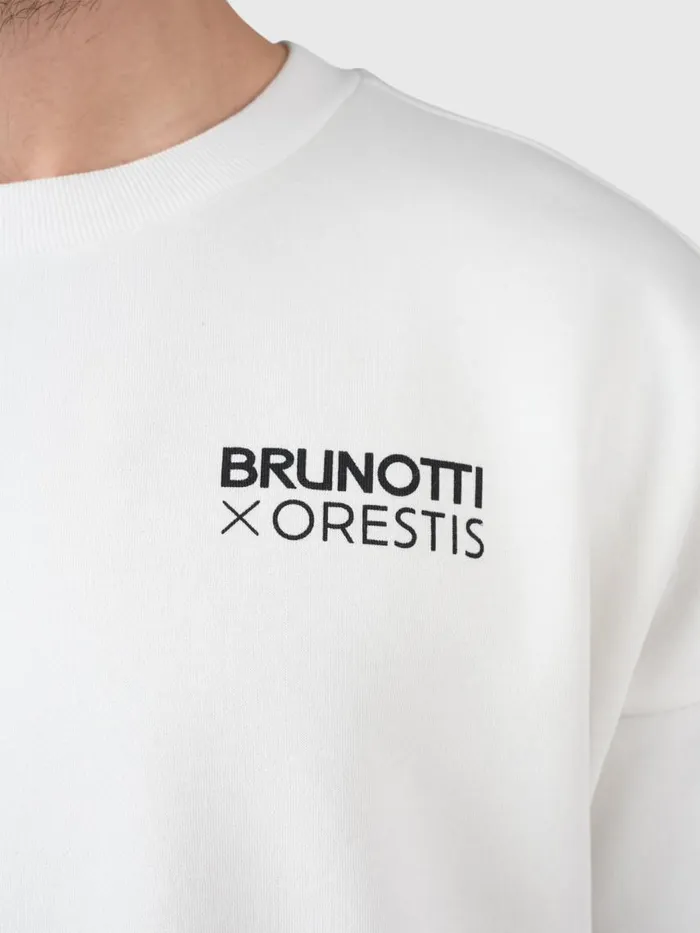 Brunotti Sweaters and Hoodies Men OrestisAdventuresOversized Sweater OffWhite