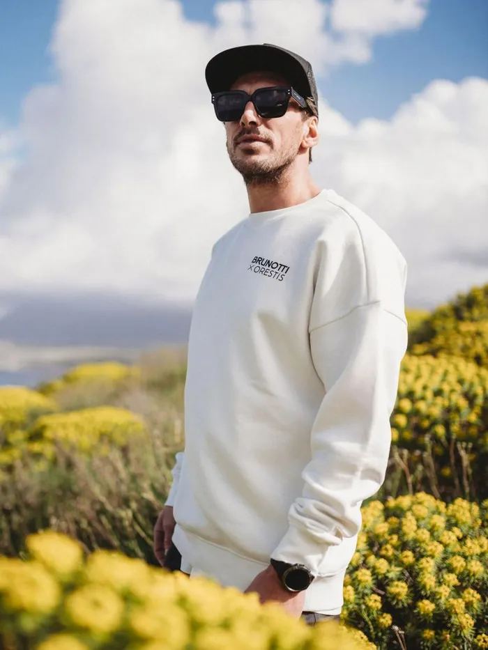 Brunotti Sweaters and Hoodies Men OrestisAdventuresOversized Sweater OffWhite