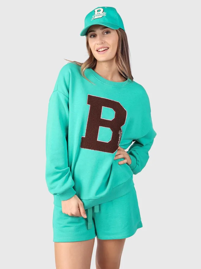 Brunotti Sweaters and Hoodies Women Nemi Oversized Sweater Green