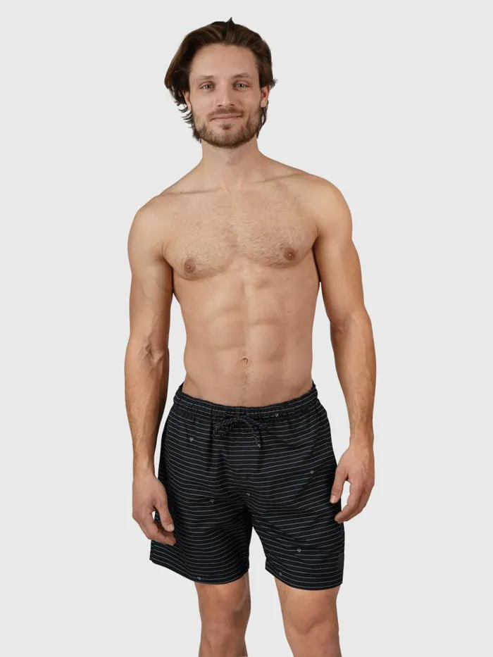 Brunotti Swim Shorts Men CrunecoStripeSwim Shorts Black
