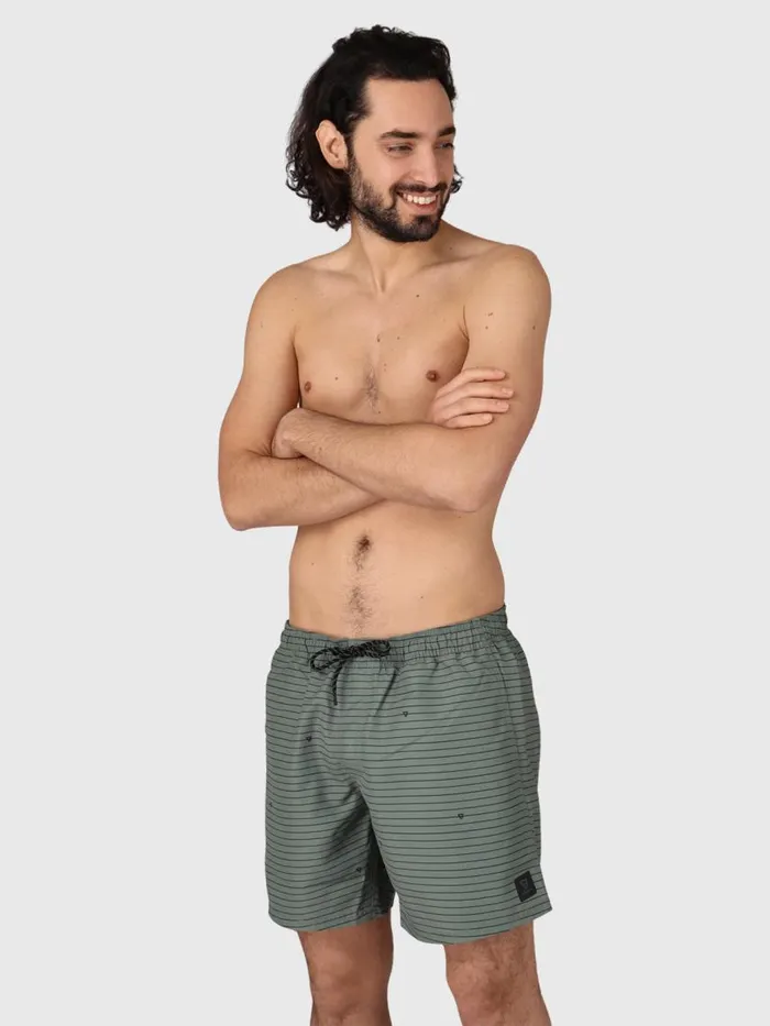 Brunotti Swim Shorts Men CrunECOStripeSwim Shorts Green
