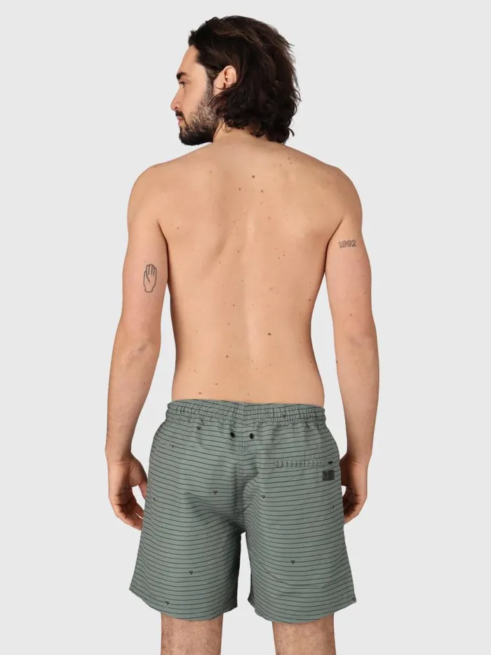 Brunotti Swim Shorts Men CrunECOStripeSwim Shorts Green