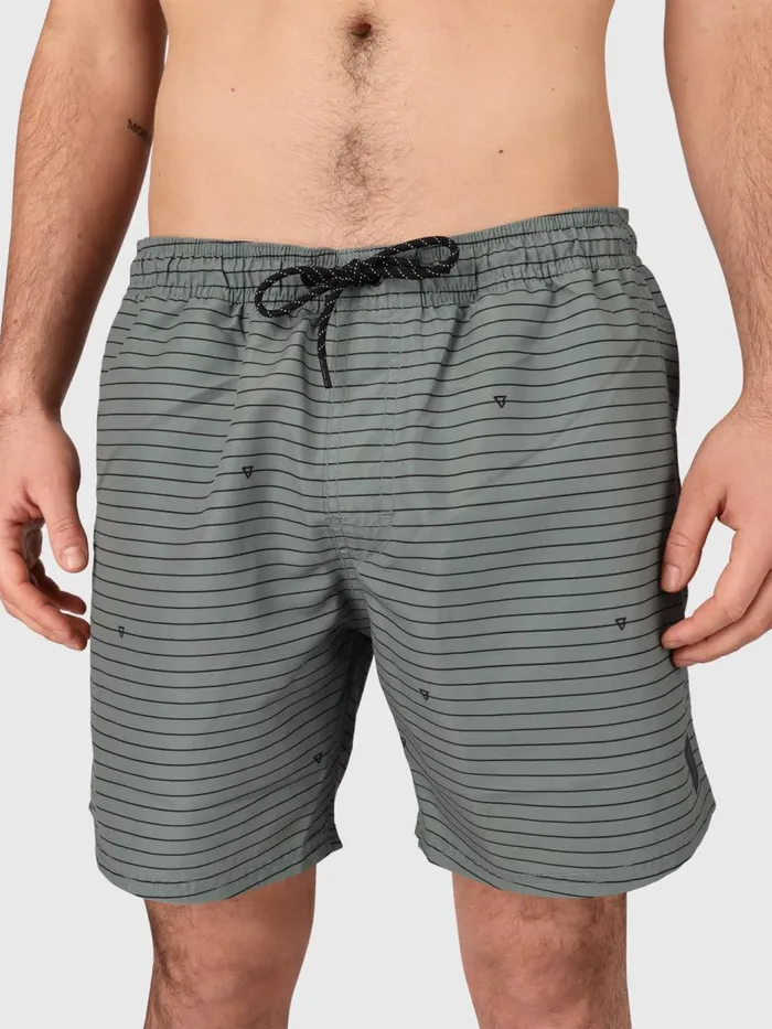 Brunotti Swim Shorts Men CrunECOStripeSwim Shorts Green
