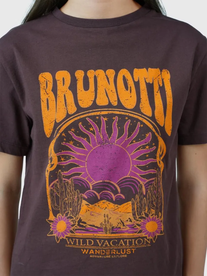 Brunotti TShirts and Tops Kids Vievy Girls Tshirt Brown