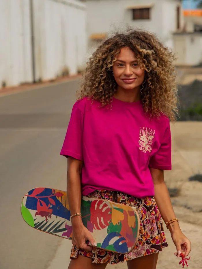 Brunotti TShirts and Tops Women Vieve Oversized Tshirt Magenta