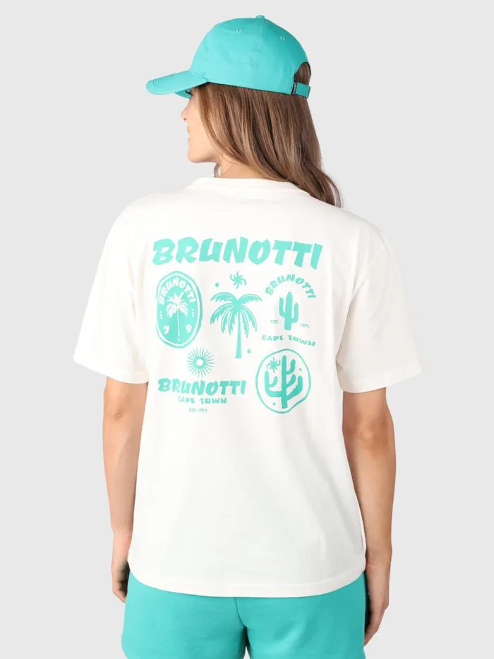 Brunotti TShirts and Tops Women Vieve Oversized Tshirt OffWhite