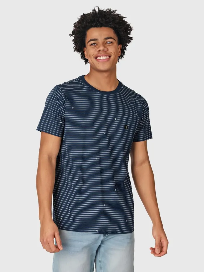 Brunotti Tshirts Men AxleStripeTShirt Blue