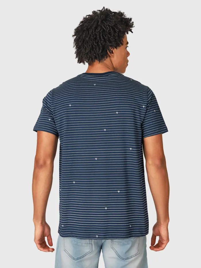 Brunotti Tshirts Men AxleStripeTShirt Blue