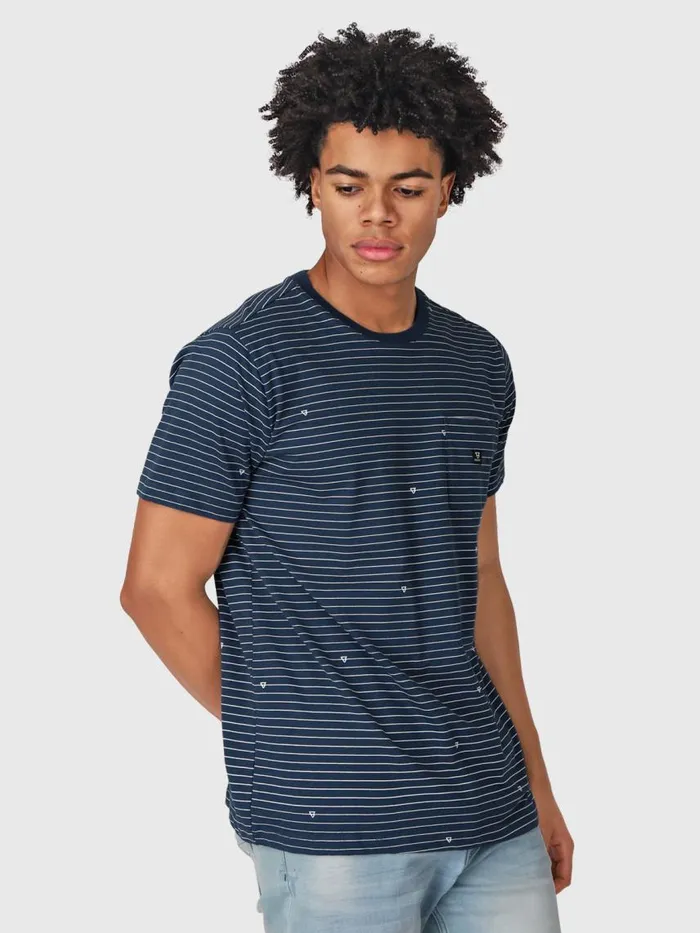 Brunotti Tshirts Men AxleStripeTShirt Blue