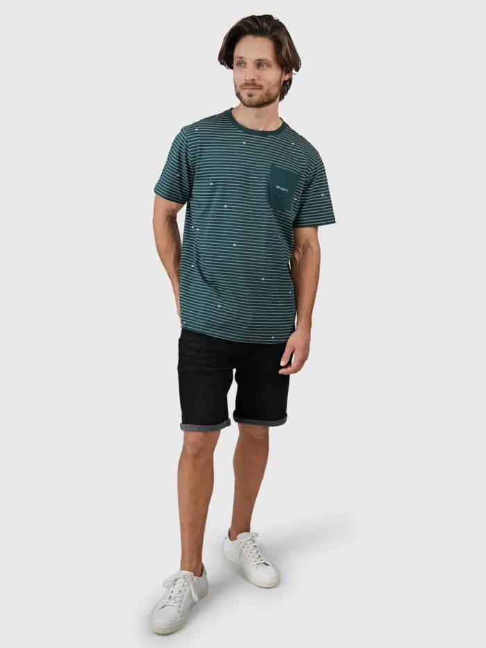 Brunotti Tshirts Men AxleStripeTshirt Green
