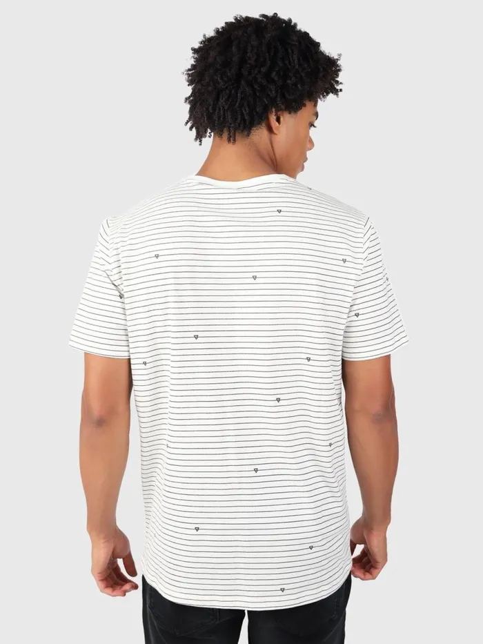 Brunotti Tshirts Men AxleStripeTshirt OffWhite