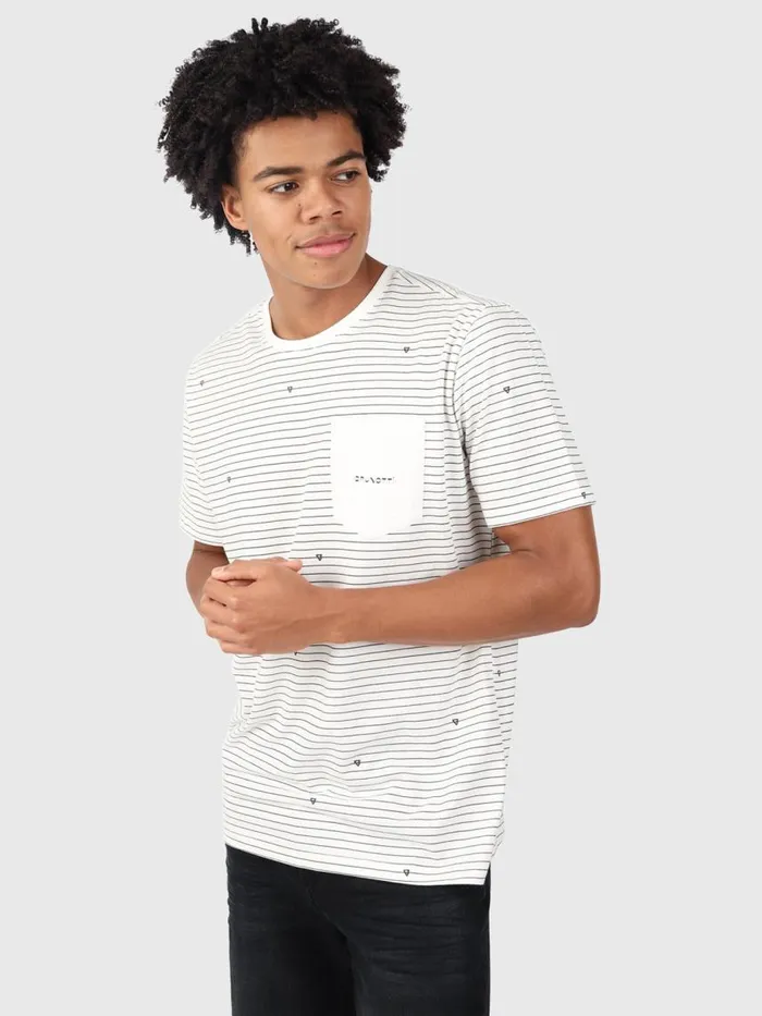 Brunotti Tshirts Men AxleStripeTshirt OffWhite