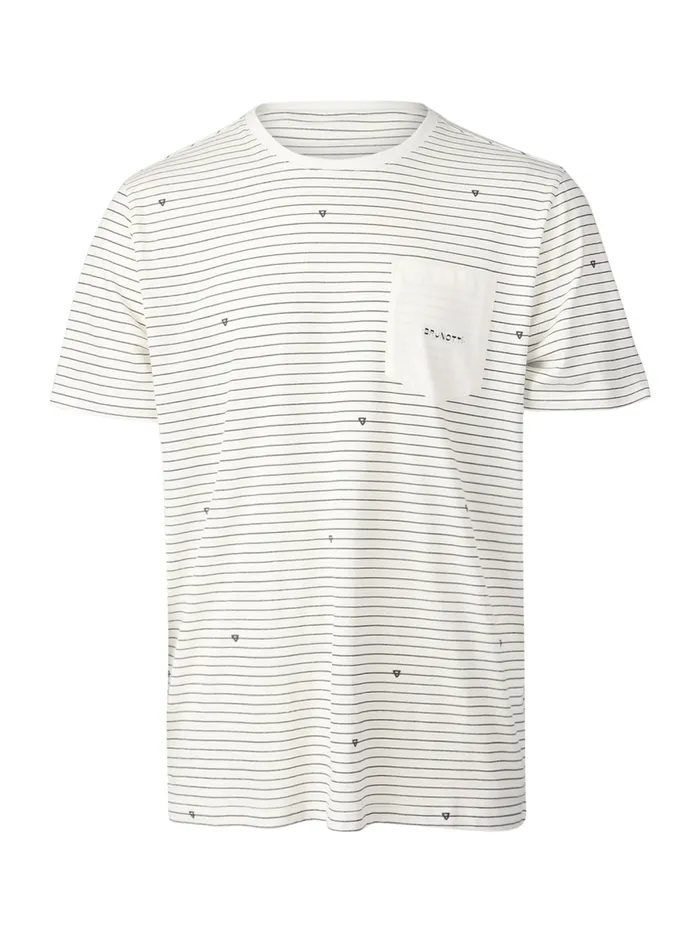 Brunotti Tshirts Men AxleStripeTshirt OffWhite