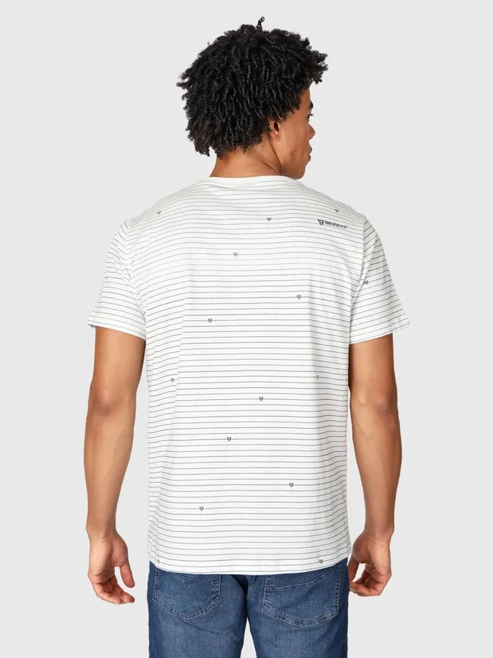 Brunotti Tshirts Men AxleStripeTShirt White