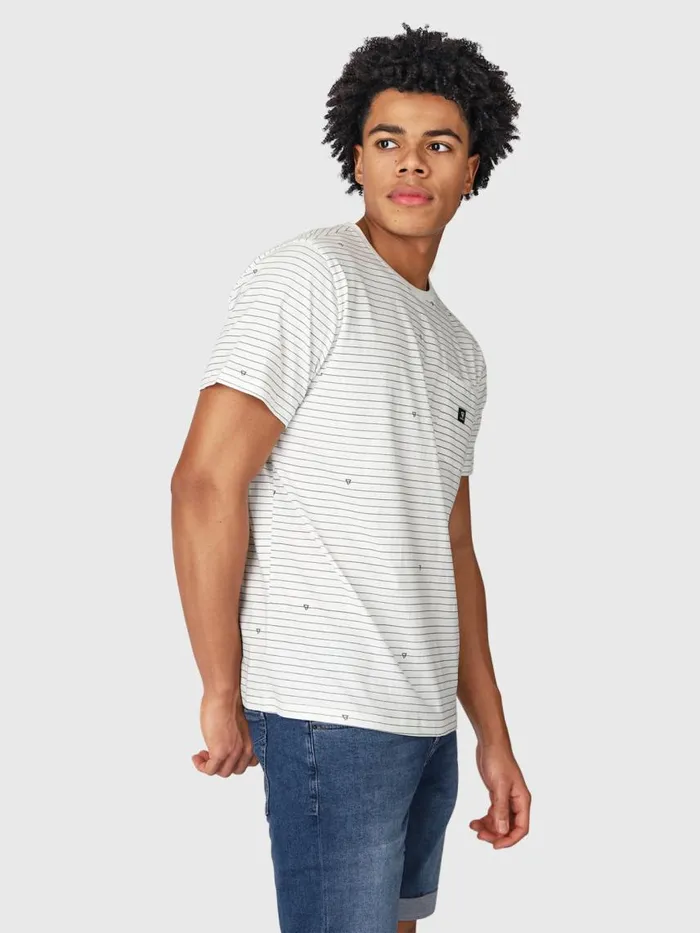 Brunotti Tshirts Men AxleStripeTShirt White
