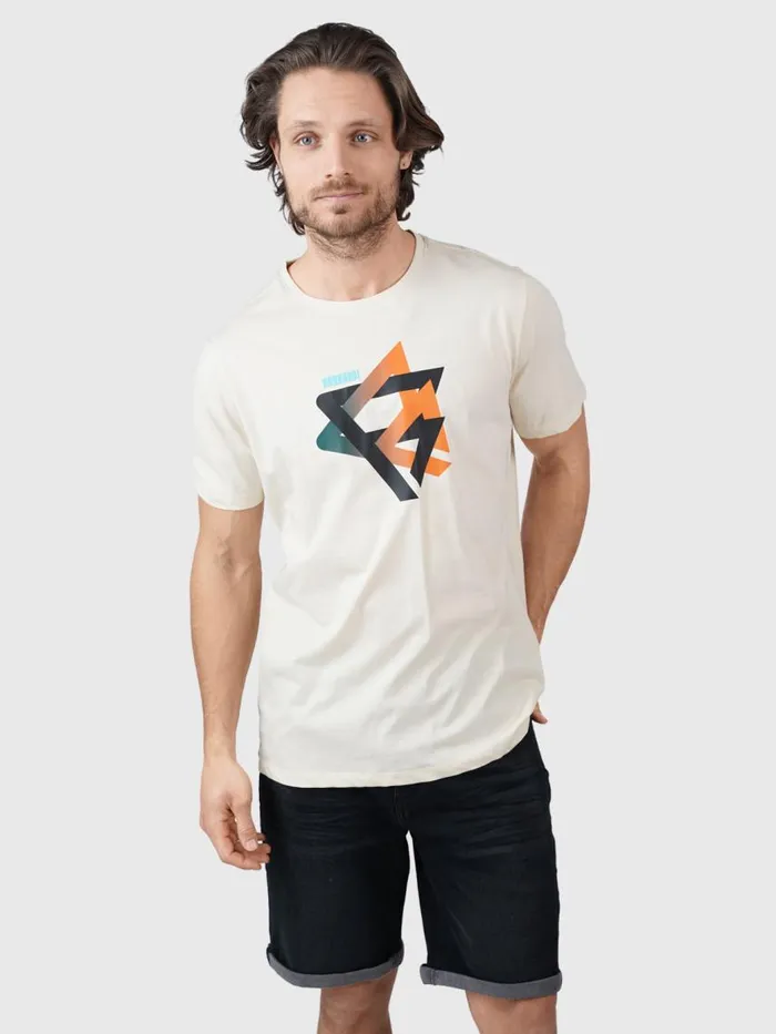 Brunotti Tshirts Men IconRTshirt WhiteBeige