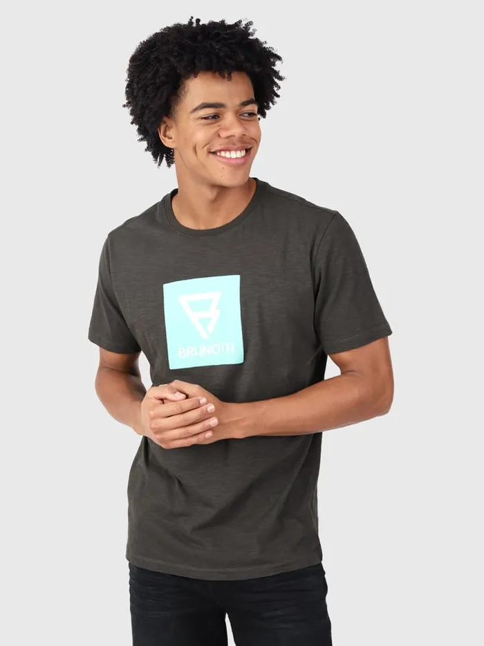 Brunotti Tshirts Men JohnLogoSlubTshirt Black