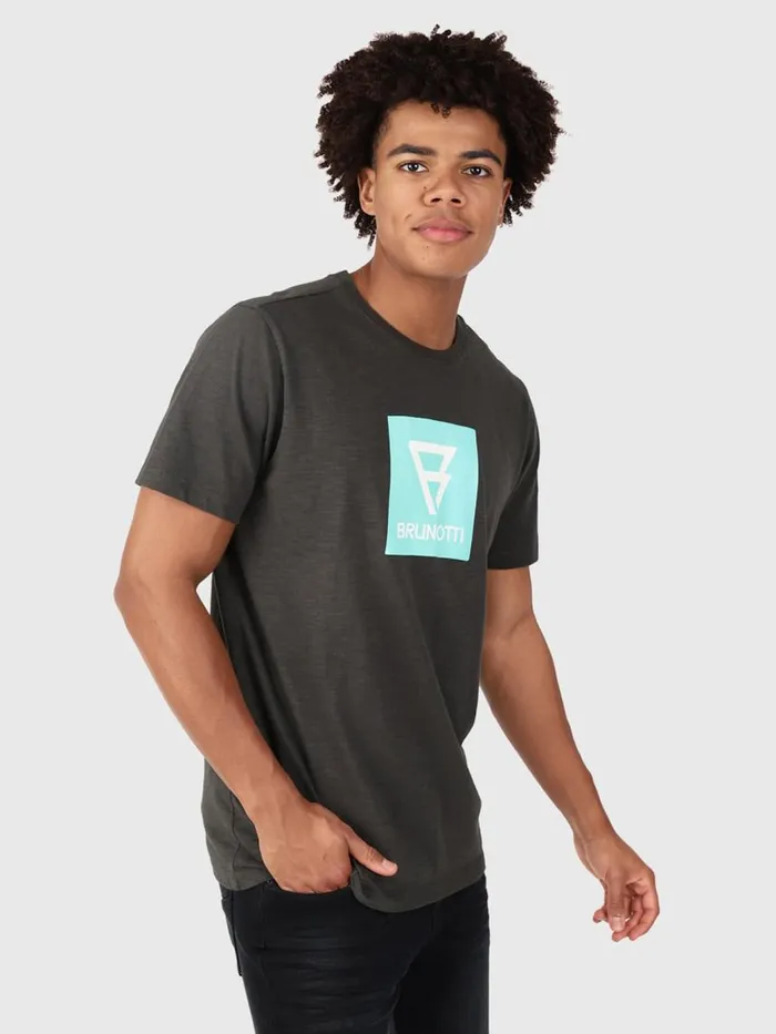 Brunotti Tshirts Men JohnLogoSlubTshirt Black