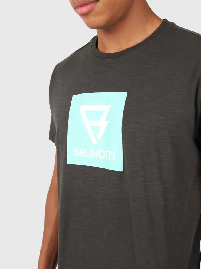 Brunotti Tshirts Men JohnLogoSlubTshirt Black
