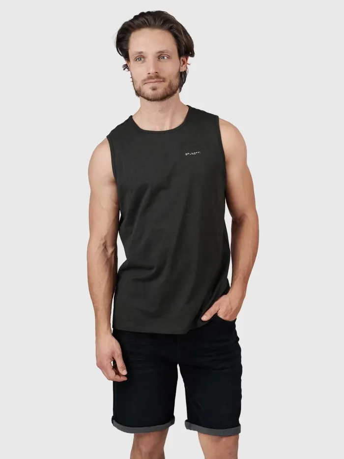 Brunotti Tshirts Men MalakuSlubSinglet Black