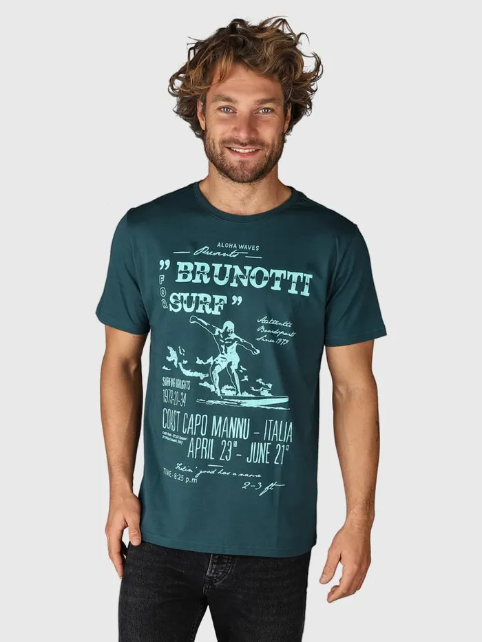 Brunotti Tshirts Men MilonLogoRTshirt Green