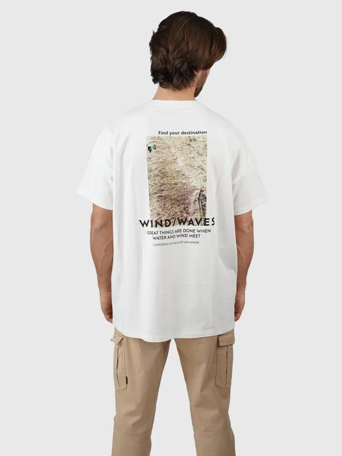 Brunotti Tshirts Men OrestisNatureOversized Tshirt OffWhite