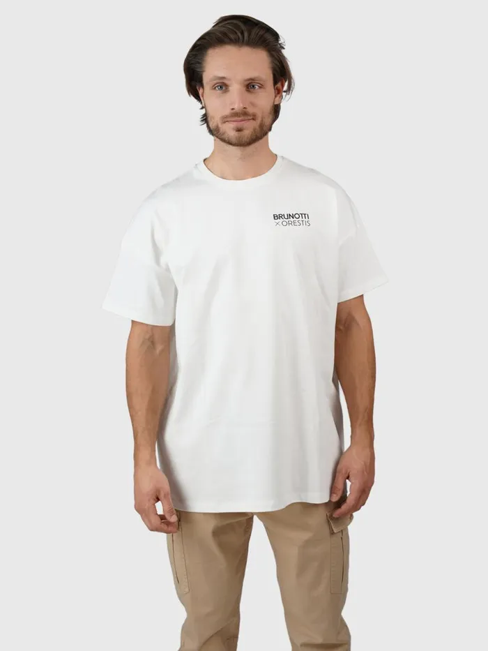Brunotti Tshirts Men OrestisNatureOversized Tshirt OffWhite