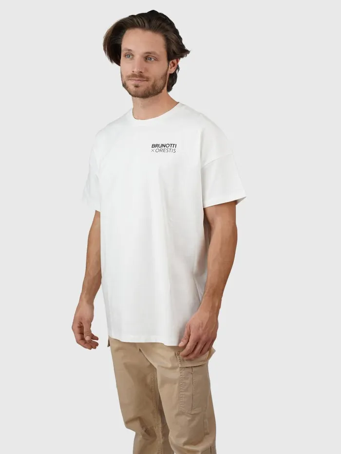 Brunotti Tshirts Men OrestisNatureOversized Tshirt OffWhite