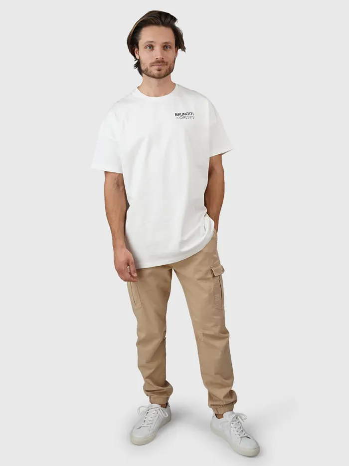 Brunotti Tshirts Men OrestisNatureOversized Tshirt OffWhite