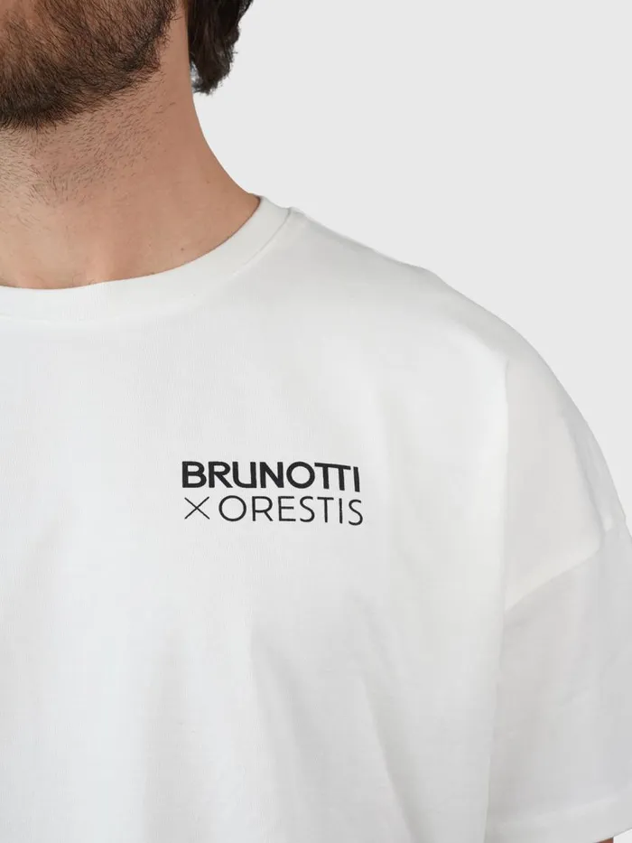 Brunotti Tshirts Men OrestisNatureOversized Tshirt OffWhite