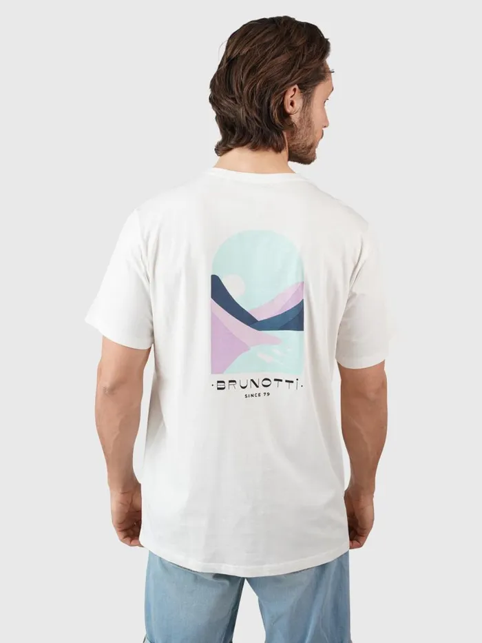 Brunotti Tshirts Men OvalMountainTshirt OffWhite