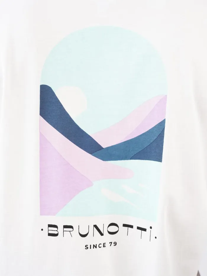 Brunotti Tshirts Men OvalMountainTshirt OffWhite
