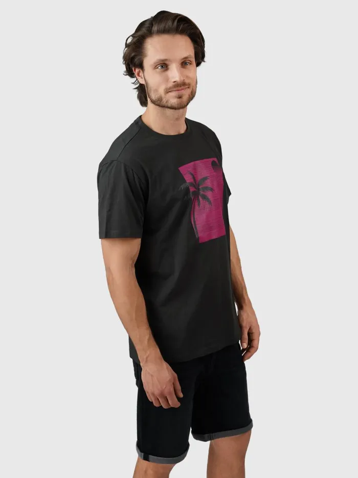 Brunotti Tshirts Men PalmSunsetTshirt Black
