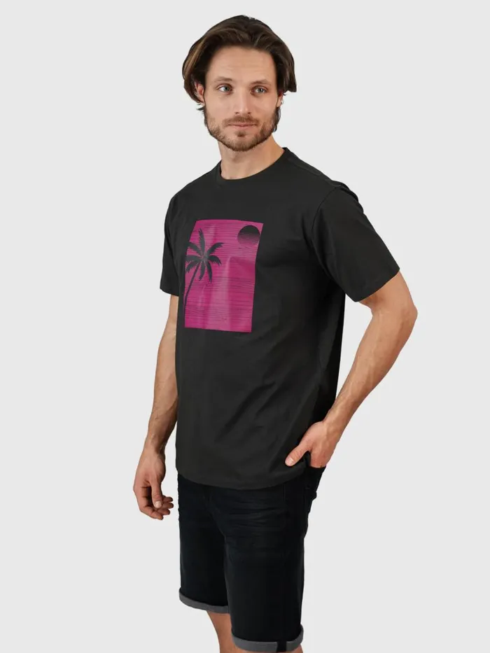 Brunotti Tshirts Men PalmSunsetTshirt Black