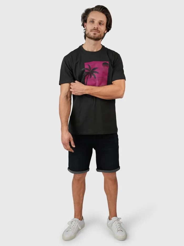 Brunotti Tshirts Men PalmSunsetTshirt Black